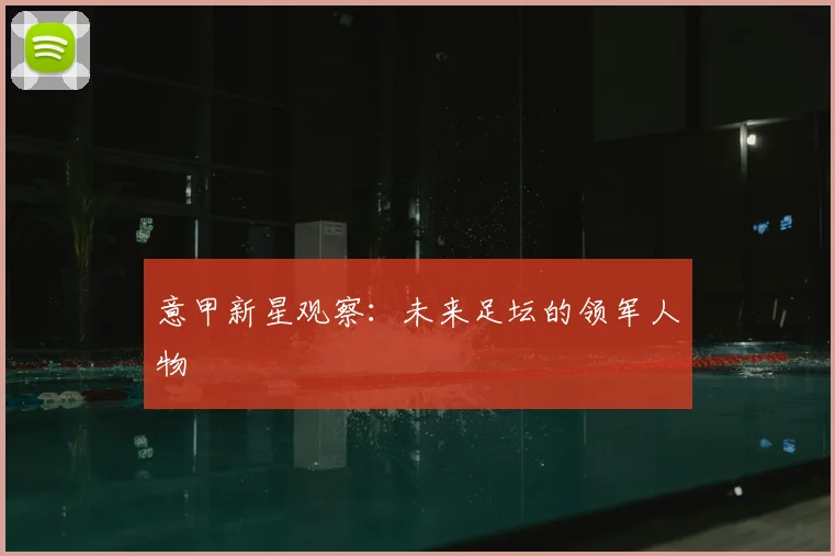 意甲新星观察：未来足坛的领军人物